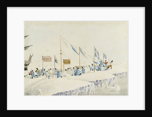 Bringing in the year 1842 (Crews of 'Erebus' and 'Terror') by J.E. Davis