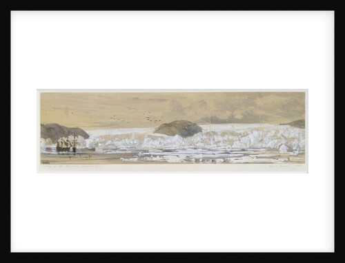 Valley of the glaciers, Greenland. The 'Enterprise' and the 'Investigator' by W.H. tenant W.H. Browne