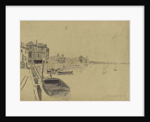 Crowley's Wharf, Greenwich, in February 1825 by Edward Duncan