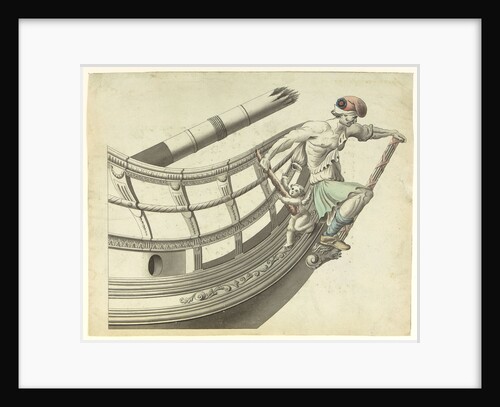 Figurehead of the 'Le San Culote' by French School