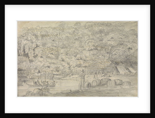 Watering at Panoonbangan during British Expedition to Northern Borneo and Java 1811 by unknown