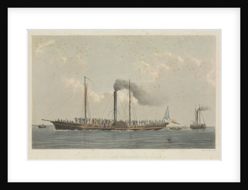 The first steamer from Marseilles to Genoa by Day & Son