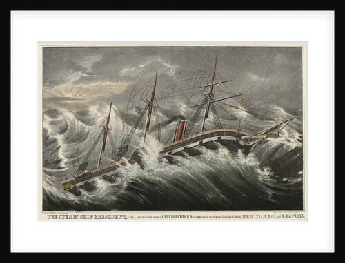 The steam ship 'President' by Nathaniel Currier