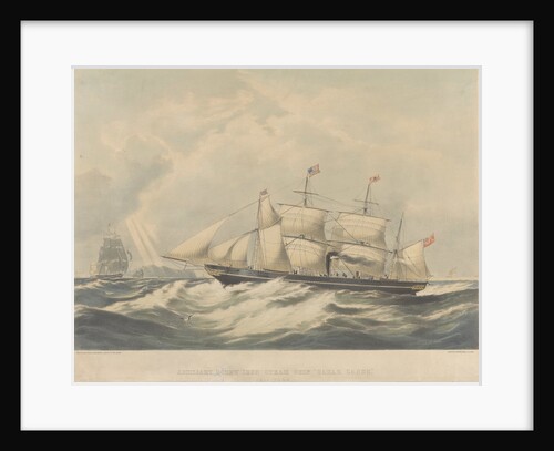 Auxiliary screw iron steam ship 'Sarah Sands' (1845) by Maclure (engraver); Macdonald (engraver); Macgregor (engraver)