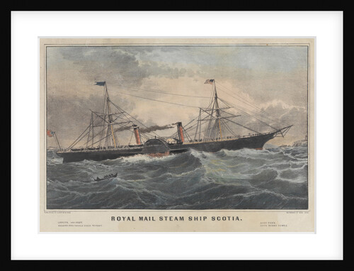 Royal Mail steam ship 'Scotia' (1862) by Currier & Ives
