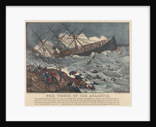 The Wreck of the 'Atlantic' by Currier & Ives (publishers)