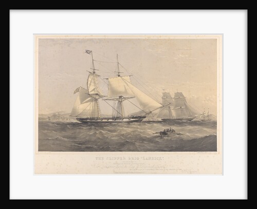 The clipper brig Lanrick by Thomas Goldsworth Dutton; William Foster; Day & Son