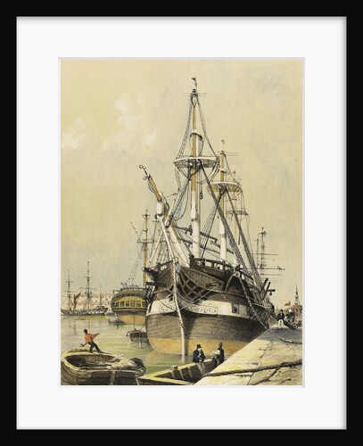 True Briton' tied up in East India Docks by Edmund Patten