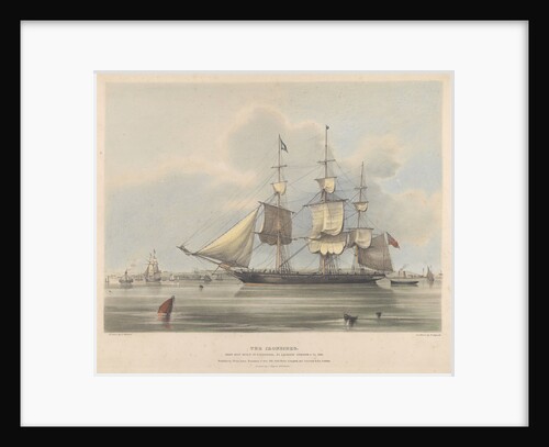 The 'Ironsides' Iron ship built in Liverpool, by Jackson Gordon & Co. in 1838 by Samuel Walters [artist] W Physick [engraver]