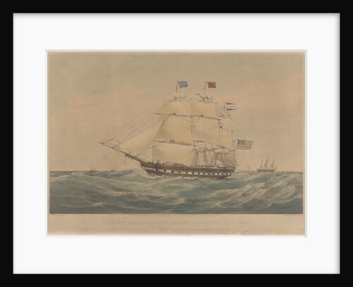 The New York and London Packet Ship 'Devonshire' 1300 Tons by Thomas Goldsworth Dutton