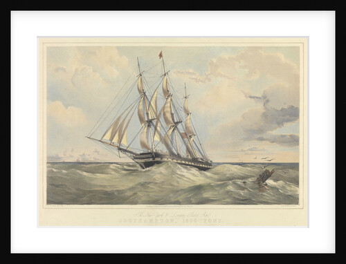 The New York and London packet ship 'Southampton' (1600 tons) by Thomas Goldsworth Dutton