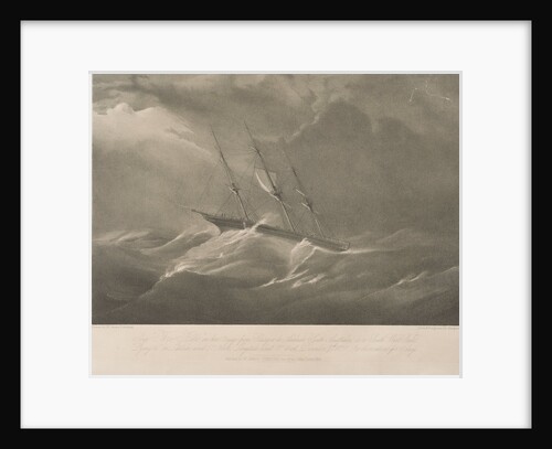The 'Three Bells' on her voyage from Glasgow to Adelaide, South Australia, in a south west gale by James Cumming