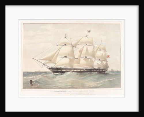 The East Indiaman 'Agamemnon' by Thomas Goldsworth Dutton