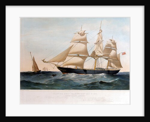 Clipper ship 'Harwood' (Br, 1857) by Thomas Goldworth Dutton