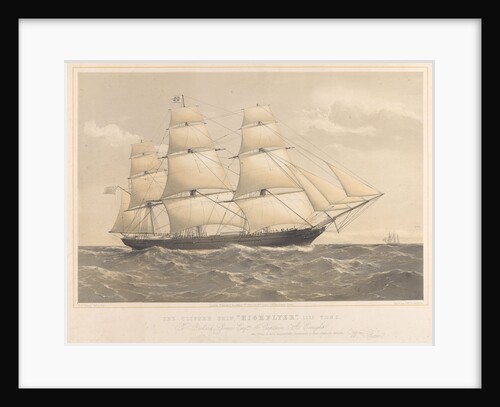 The clipper ship 'Highflyer', 1111 Tons by Thomas Goldsworth Dutton