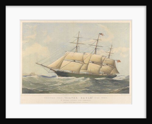 'Silver Eagle' (1861) clipper ship, 1046 Tons by Thomas Goldsworth Dutton