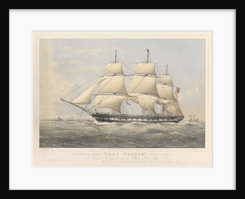 Clipper ship 'Lord Warden' by Thomas Goldsworth Dutton