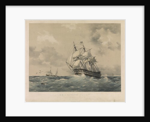 HMS 'Canopus' by Henry Andrews Luscombe