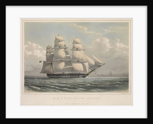 HMS 'Vindictive', 50 guns, in full sail by J.H. Vernon