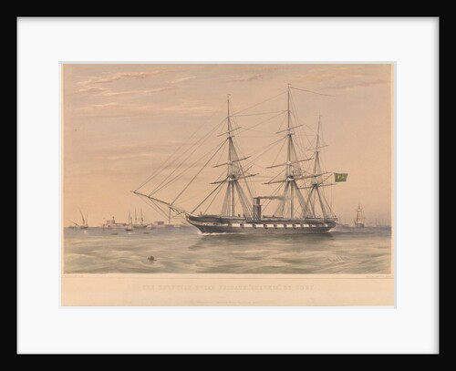 The Egyptian Steam frigate Sharkie 36 guns by Rudolph Ackermann; William Foster; Thomas Goldsworthy Dutton