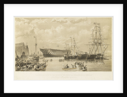 Launch of HMS 'Royal Albert' by Thomas Goldsworth Dutton