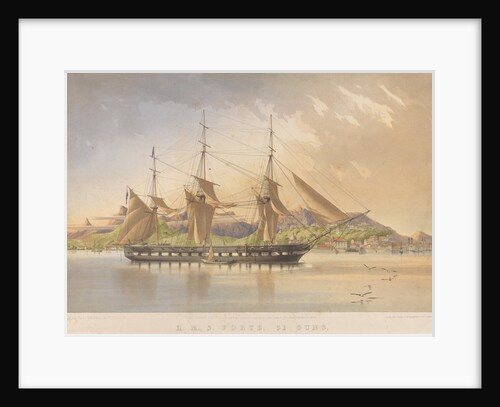HMS 'Forte' (51 Guns) at Rio de Janeiro 1st December 1861 by Lieutenant G L Tupman