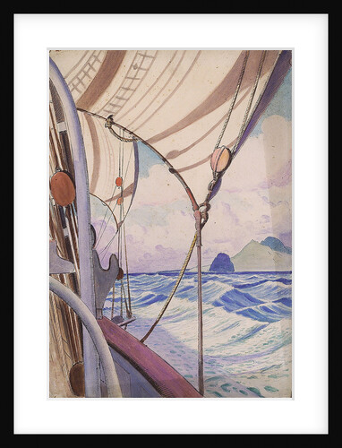 Details of rigging on the Kylemore with island (1) by John Everett