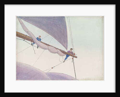 Seamen on the yard of the 'Kylemore' by John Everett