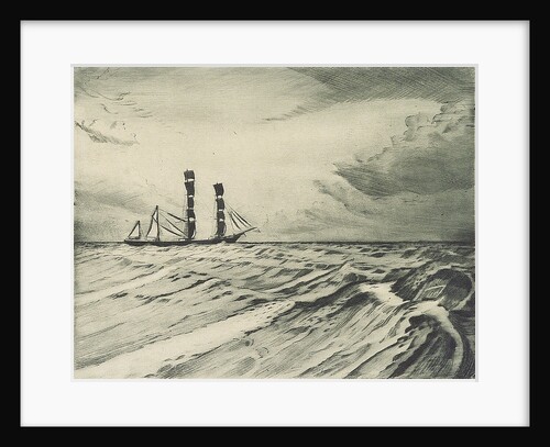 Sailing vessel at sea (1) by John Everett