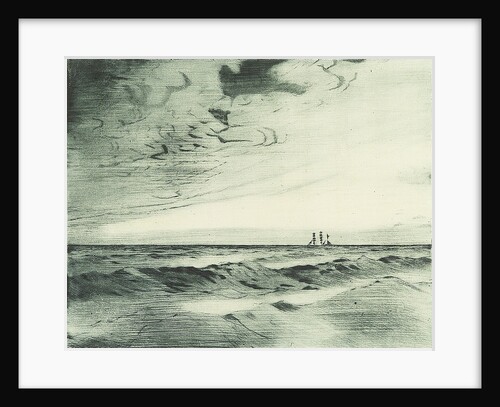 Distant sailing vessel on the horizon (1) by John Everett