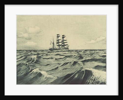 Starboard side of sailing vessel at sea (1) by John Everett