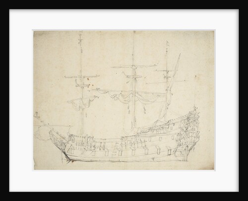 Portrait of a Dutch frigate by Willem Van de Velde the Younger