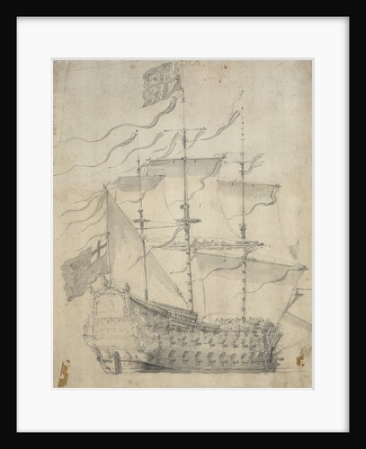 The 'Royal Charles' under way, May 1660 by Willem van de Velde the Elder
