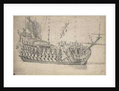 Portrait of the 'Mary' by Willem van de Velde the Elder