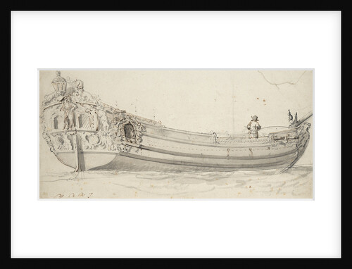 Portrait of the 'Charles' (?), yacht by Willem Van de Velde the Younger