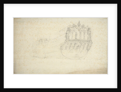 Portrait of a states yacht by Willem van de Velde the Elder