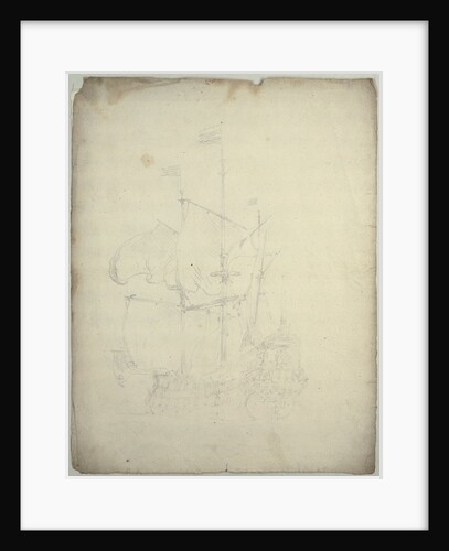 Portrait of the 'Gorinchem'? by Willem Van de Velde the Younger
