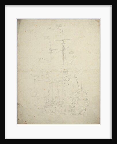Portrait of the 'Gorinchem'? by Willem Van de Velde the Younger