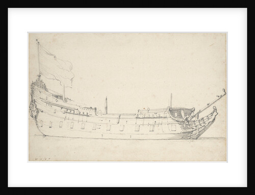 Portrait of a Dutch frigate by Willem Van de Velde the Younger