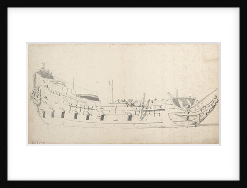 Portrait of a Dutch frigate by Willem Van de Velde the Younger