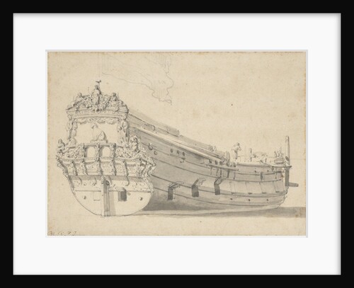 Portrait of the 'Kat' by Willem Van de Velde the Younger