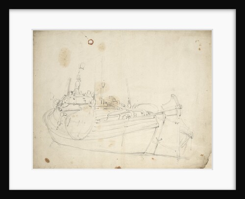 Study of a kaag by Willem Van de Velde the Younger