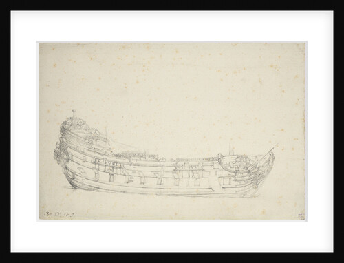 Portrait of a Dutch frigate by Willem Van de Velde the Younger