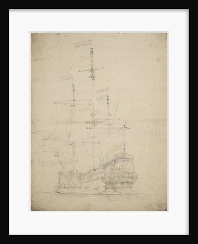 Portrait of a Dutch frigate by Willem Van de Velde the Younger