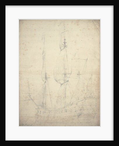 Portrait of a Dutch frigate by Willem Van de Velde the Younger