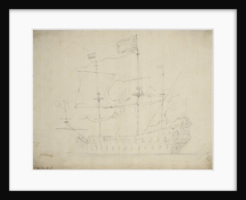 A Dutch flagship before the wind by Willem Van de Velde the Younger