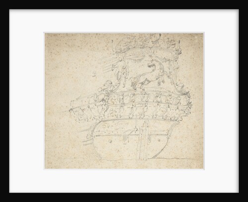 Stern of the 'Witte Eenhorn'? by Willem Van de Velde the Younger