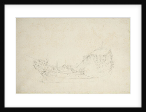 Portrait of a states yacht by Willem van de Velde the Elder