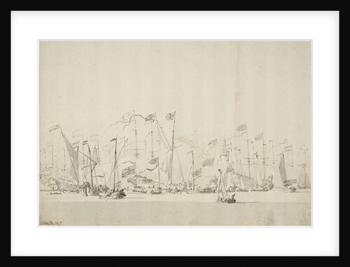 River pageant on the Y at Amsterdam in honour of the Prince of Orange, 5/15 June 1660 by Willem Van de Velde the Younger