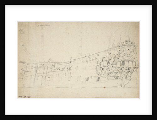 Portrait of the 'Portsmouth' by Willem Van de Velde the Younger